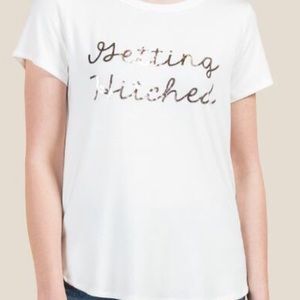Getting Hitched rose gold tee.